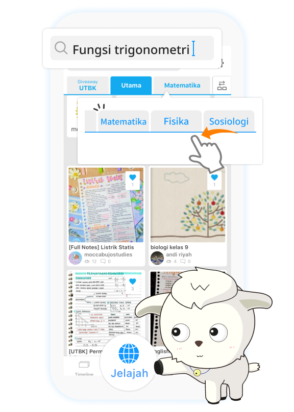 Search Notebook feature on display